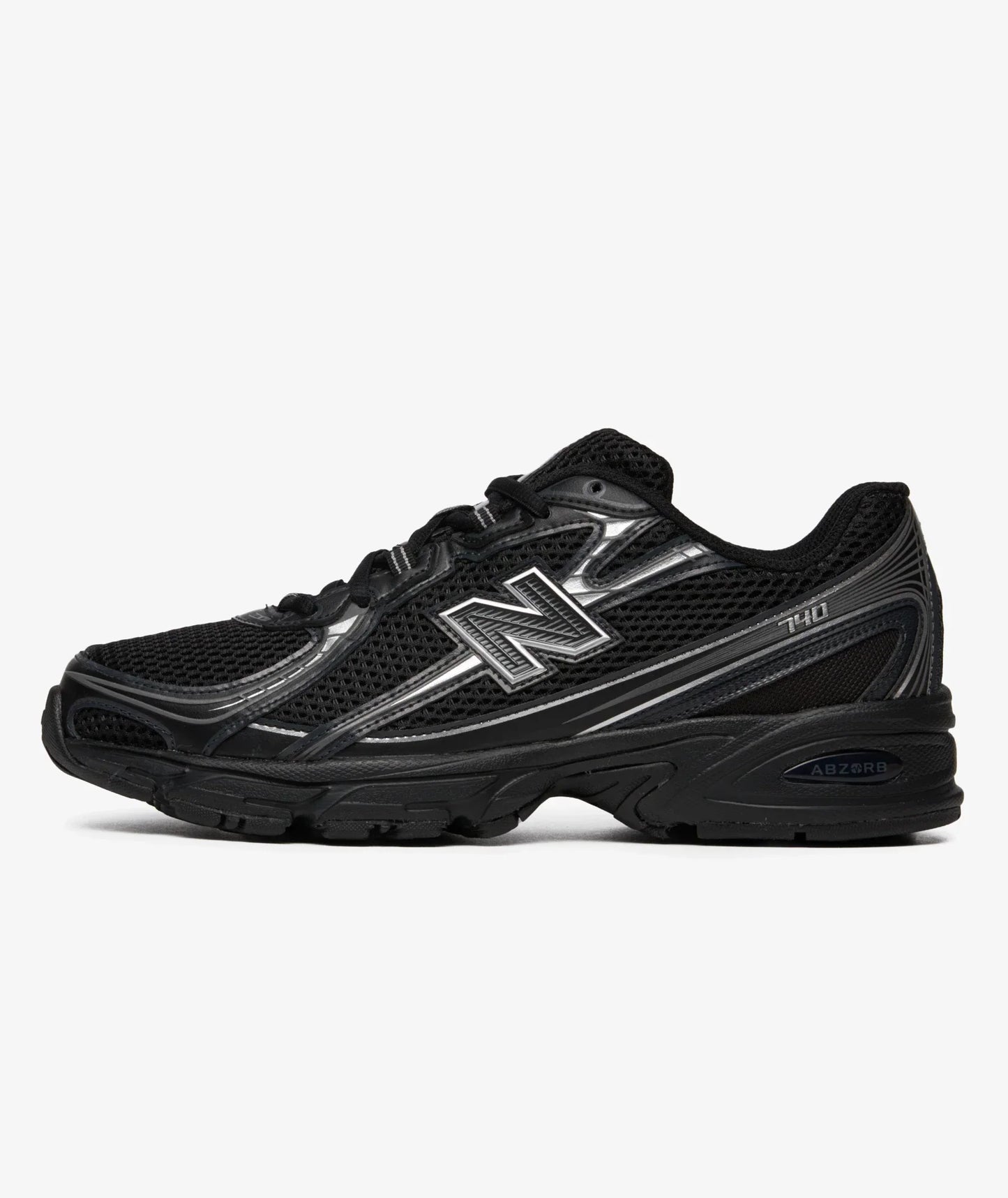 New Balance 740v2 Black Gray Silver