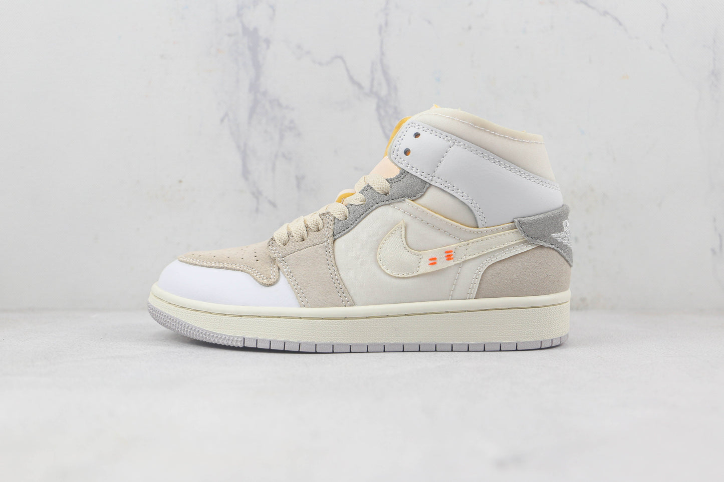 Jordan 1 Mid Craft Inside Out White Gray