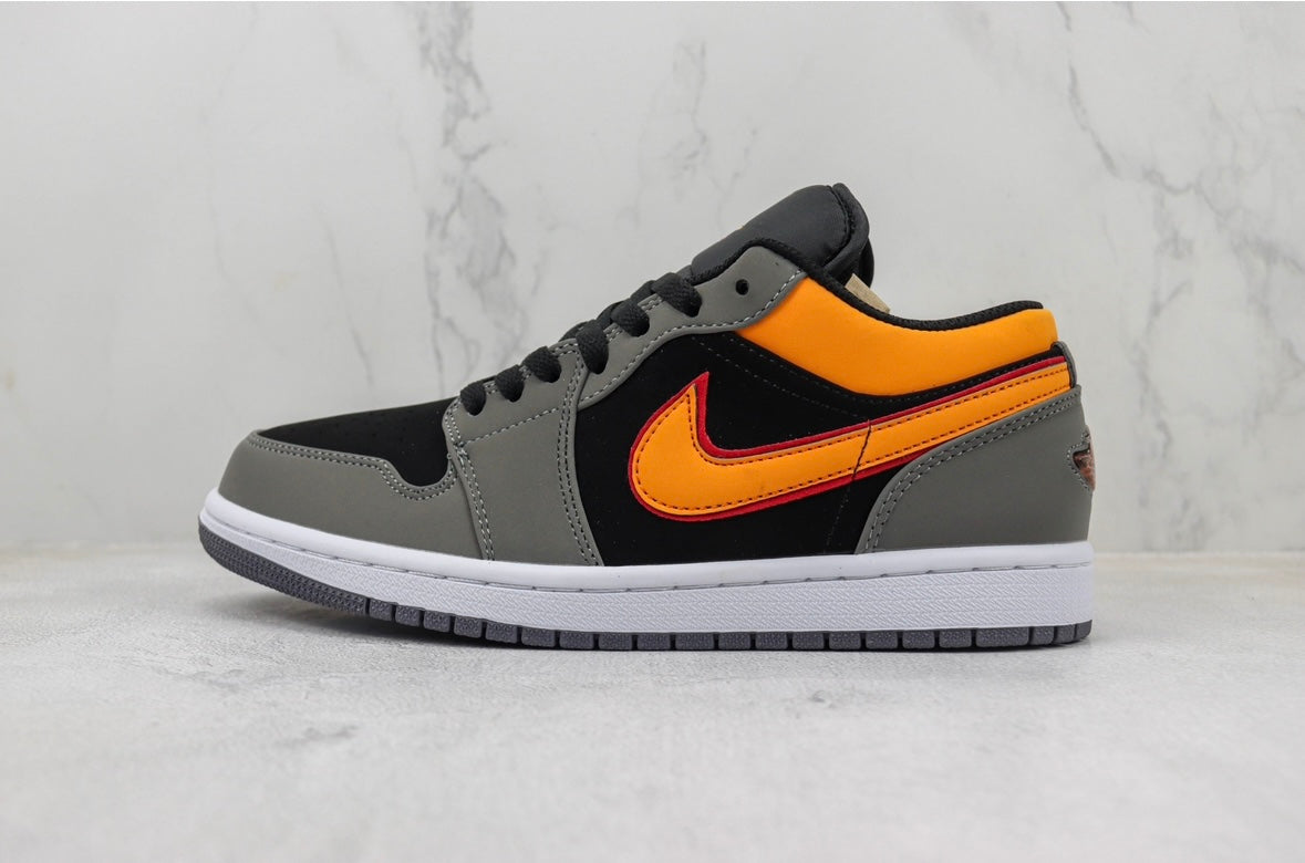 Jordan 1 Low Graphite Vivid Orange 
