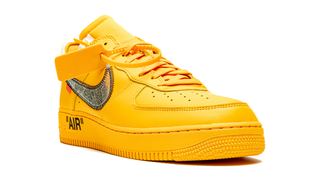 Nike Air force 1 Low Off White University Gold Metallic Silver 