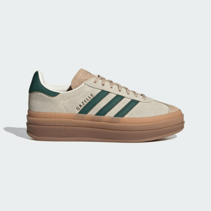 Adidas Gazelle Bold Magic Beige Collegiate Green 