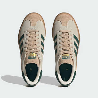 Adidas Gazelle Bold Magic Beige Collegiate Green 
