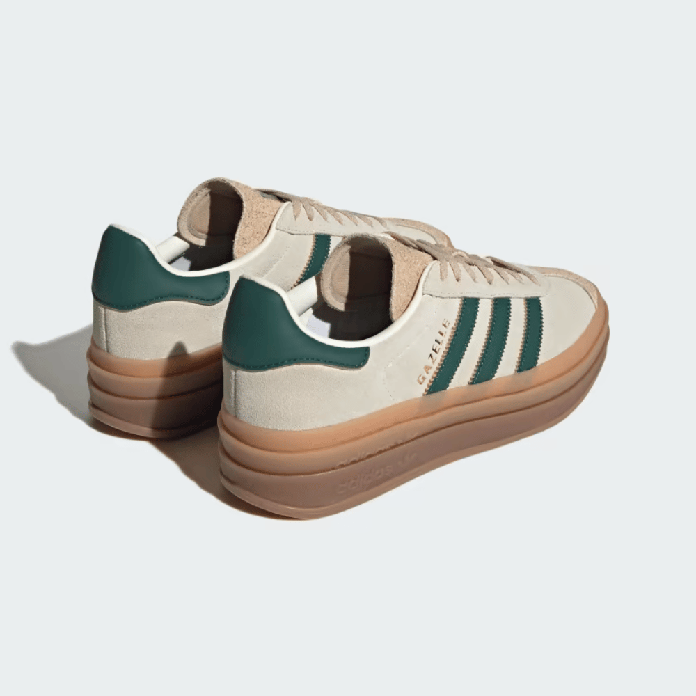 Adidas Gazelle Bold Magic Beige Collegiate Green 
