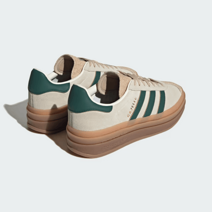 Adidas Gazelle Bold Magic Beige Collegiate Green 