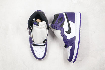 Jordan 1 Retro High Court Purple White 