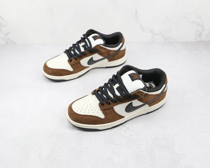 Nike SB Dunk Low White Black Trail End Brown 