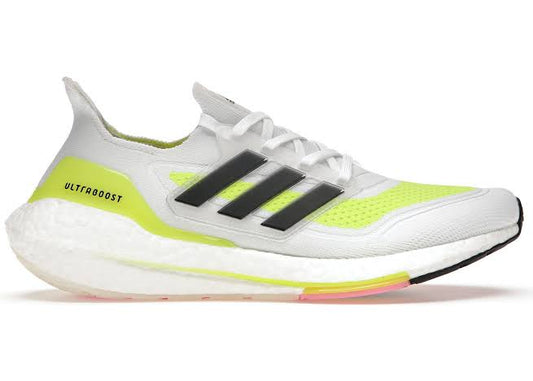 Adidas Ultraboost 21 Solar Yellow White 
