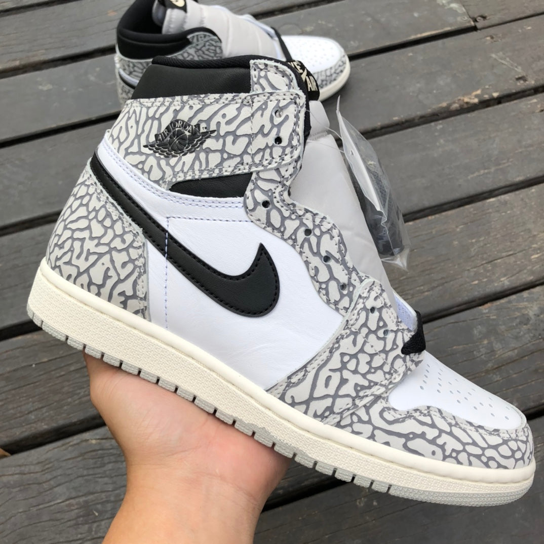 Jordan 1 Retro High OG White Cement 