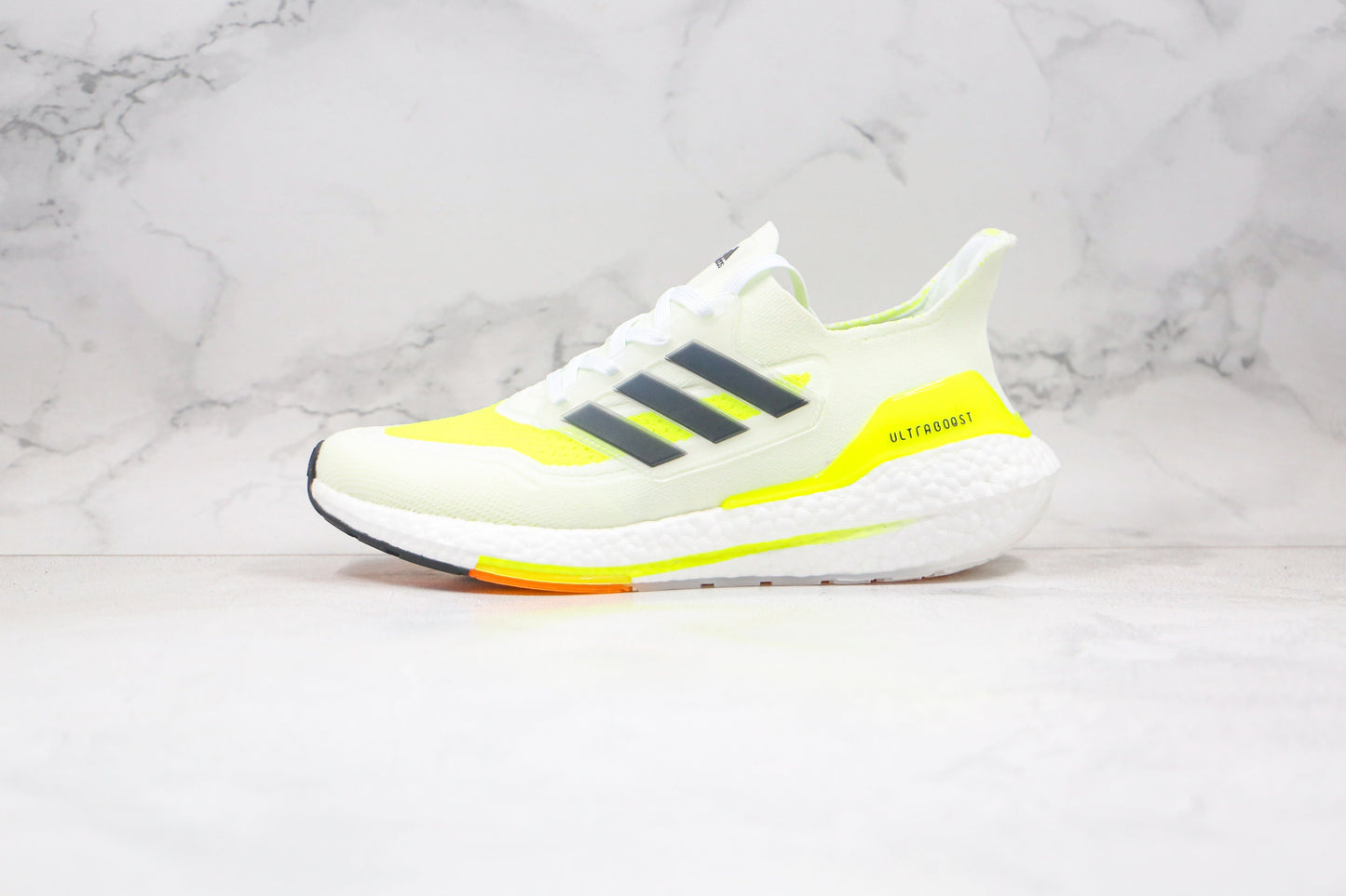 Adidas Ultraboost 21 Solar Yellow White 