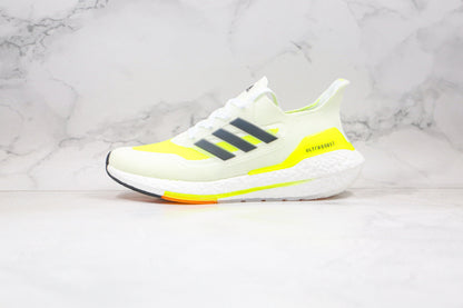 Adidas Ultraboost 21 Solar Yellow White 