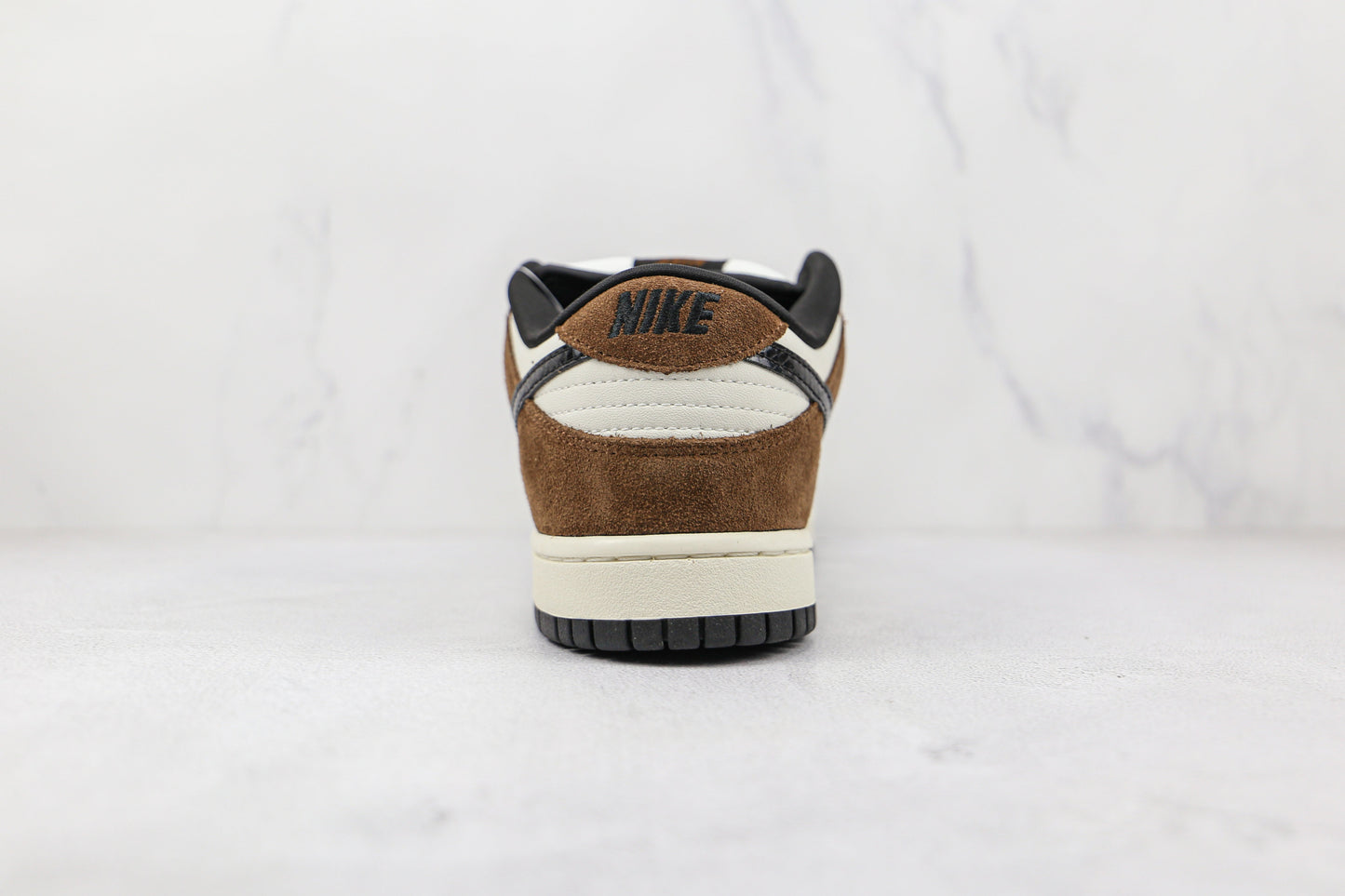 Nike SB Dunk Low White Black Trail End Brown 