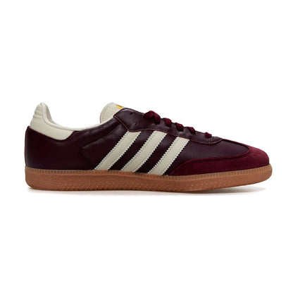 Adidas Samba OG Maroon Gold Metallic 