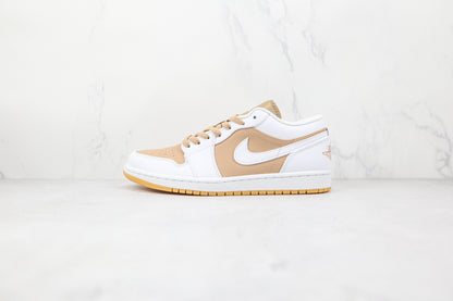 Jordan 1 Low Hemp White 