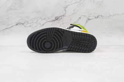 Jordan 1 Retro High White Black Volt University Gold 