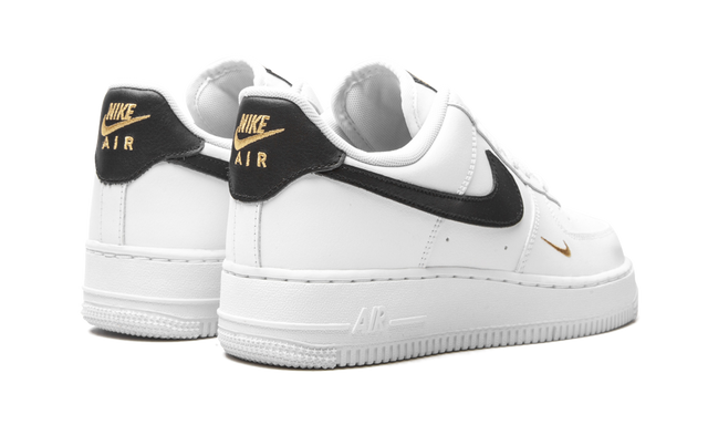 Nike Air Force 1 Essential White Black Gold 