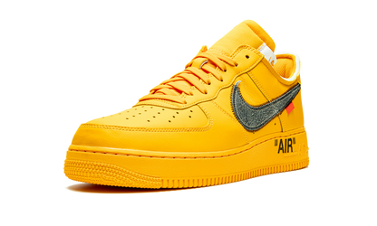 Nike Air force 1 Low Off White University Gold Metallic Silver 