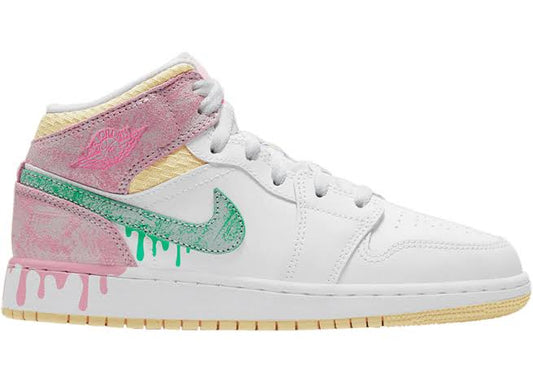 Jordan 1 Mid Paint Drip 