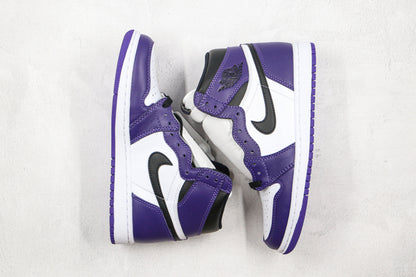 Jordan 1 Retro High Court Purple White 