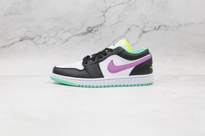 Jordan 1 Low Green Glow Violet Shock 