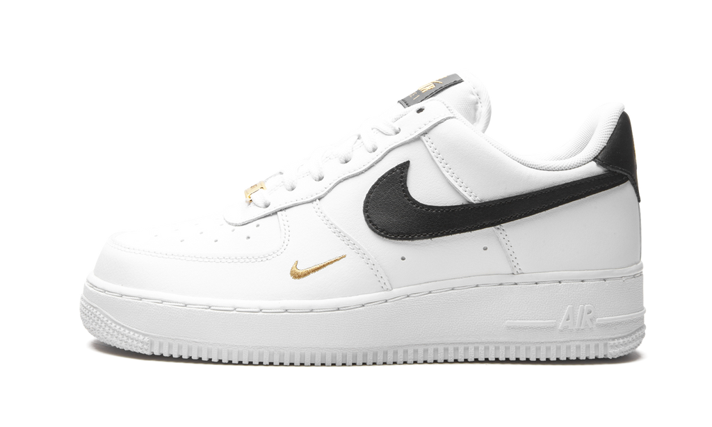 Nike Air Force 1 Essential White Black Gold 