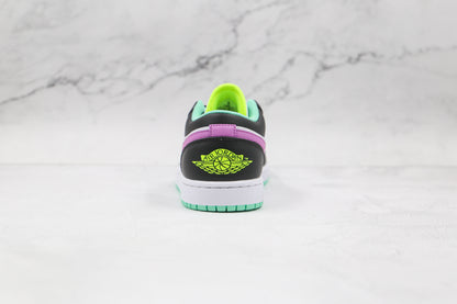 Jordan 1 Low Green Glow Violet Shock 