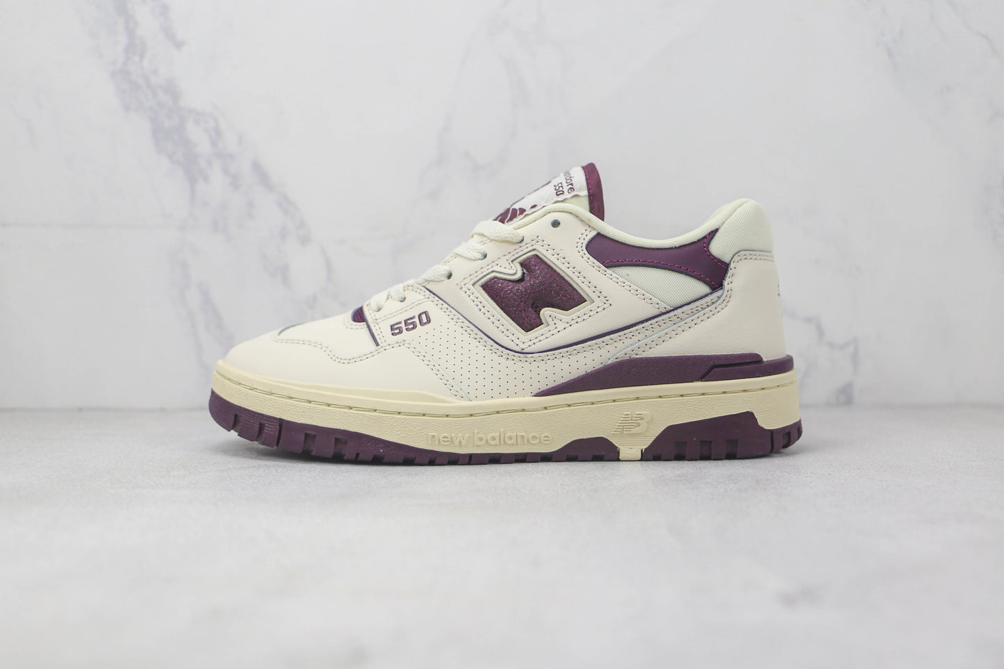 New Balance 550 Sea Salt Burgundy 