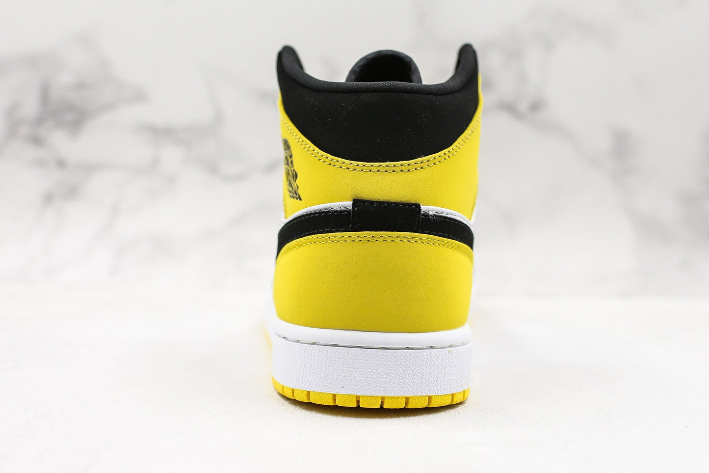 Jordan 1 Mid Yellow Toe Black 