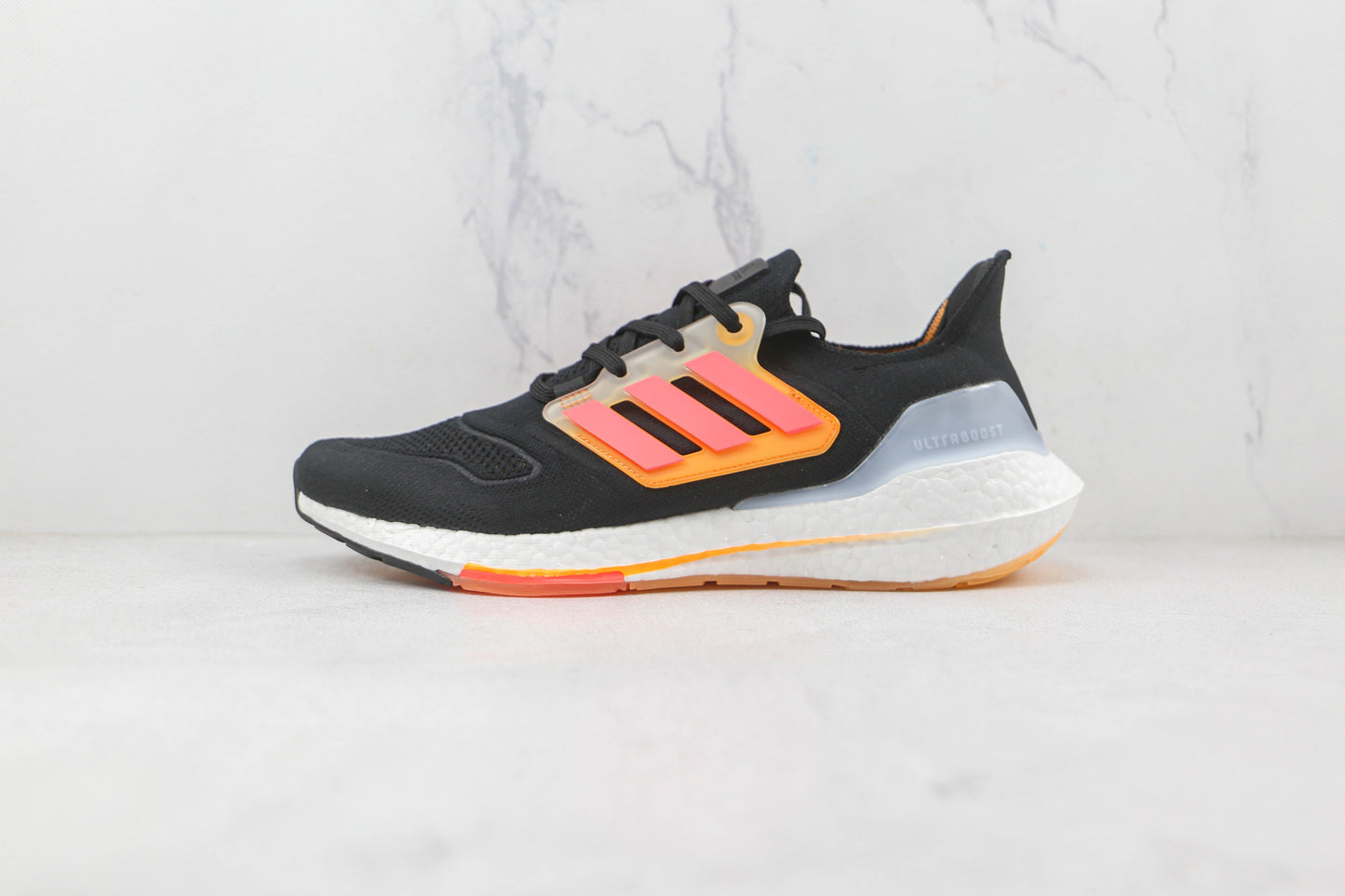 Adidas Ultraboost 22 Black Turbo Flash Orange 