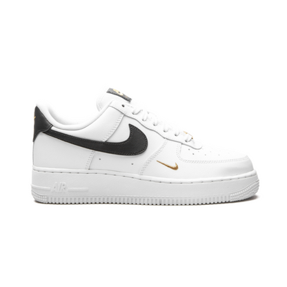 Nike Air Force 1 Essential White Black Gold 