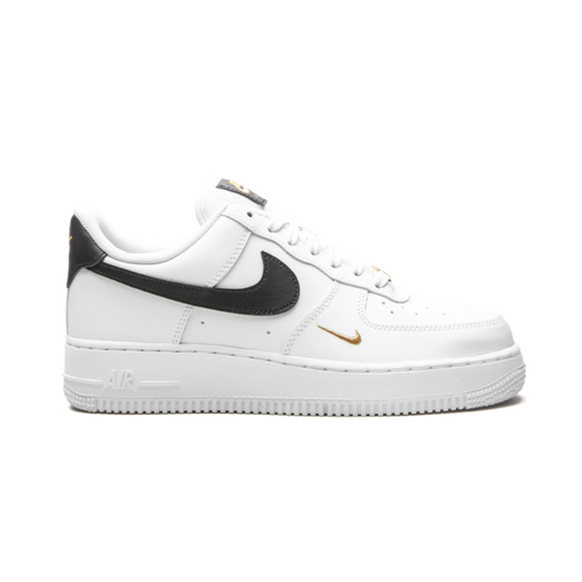Nike Air Force 1 Essential White Black Gold 