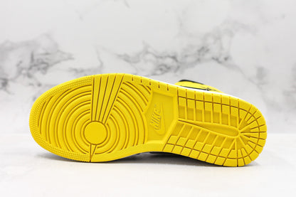 Jordan 1 Mid Yellow Toe Black 