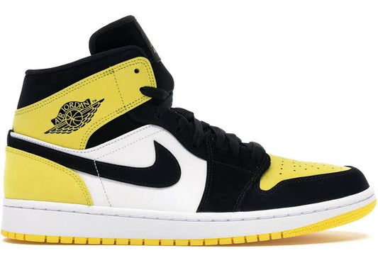 Jordan 1 Mid Yellow Toe Black 