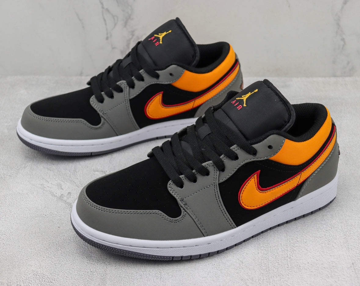 Jordan 1 Low Graphite Vivid Orange 