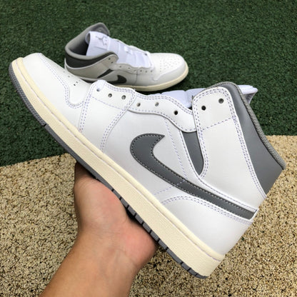 Jordan 1 Mid Neutral Grey 