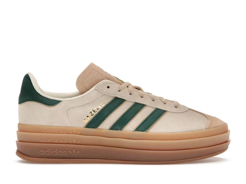 Adidas Gazelle Bold Magic Beige Collegiate Green 