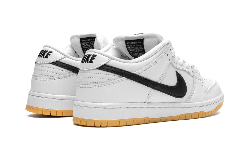 Nike SB Dunk Low Orange White Label Black 