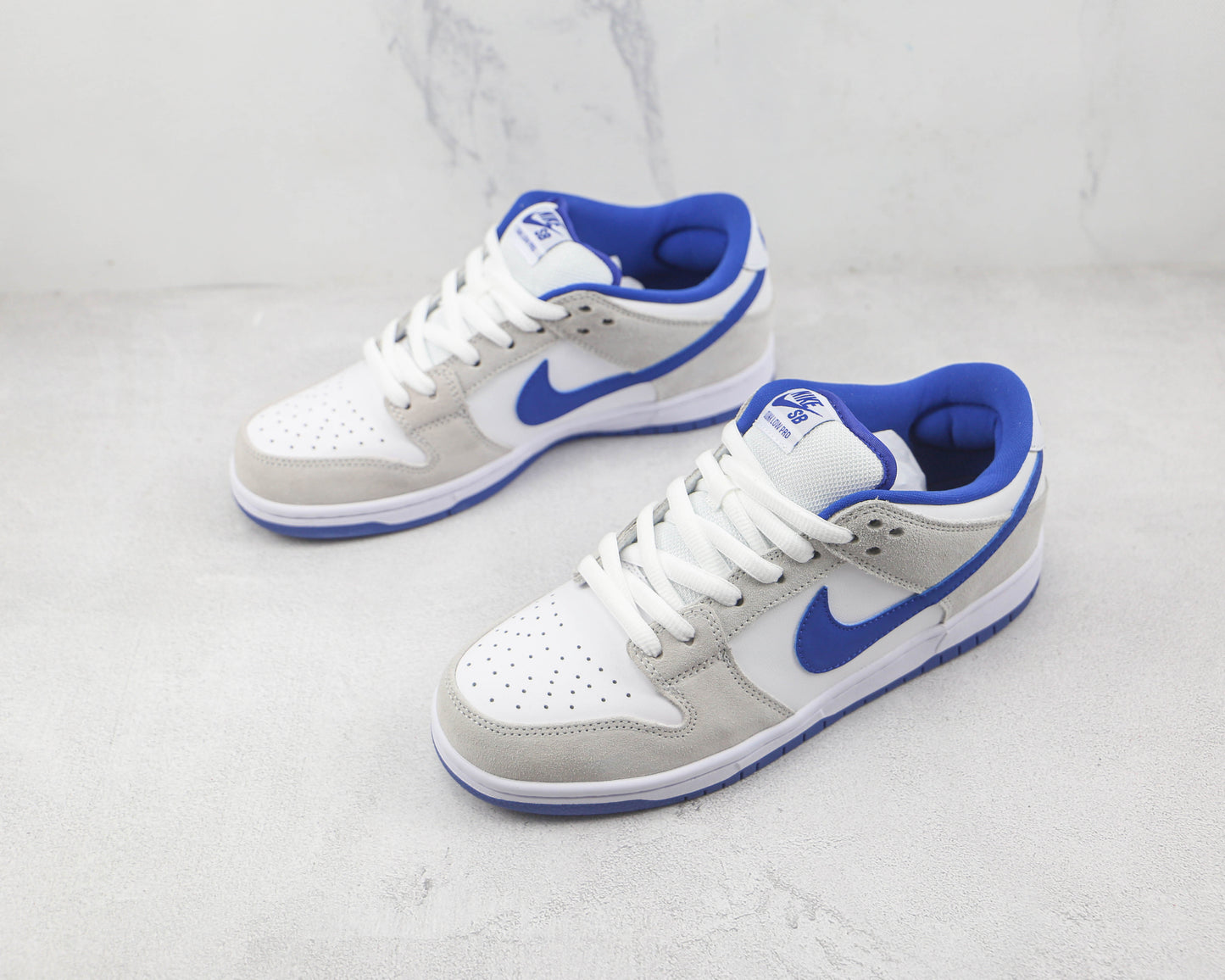 Nike Dunk Low Pro SB Matte Silver Varsity Royal 
