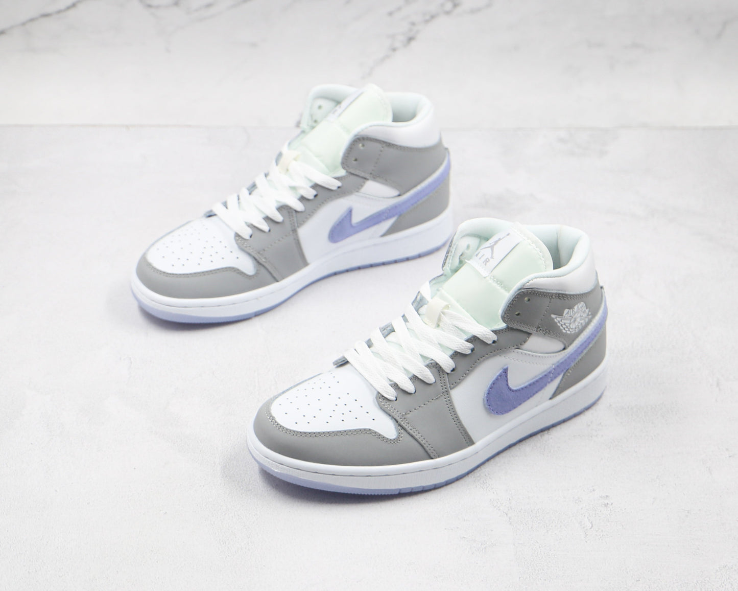Jordan 1 Mid Wolf Gray Aluminum 
