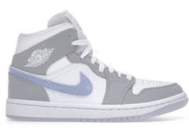 Jordan 1 Mid Wolf Gray Aluminum 