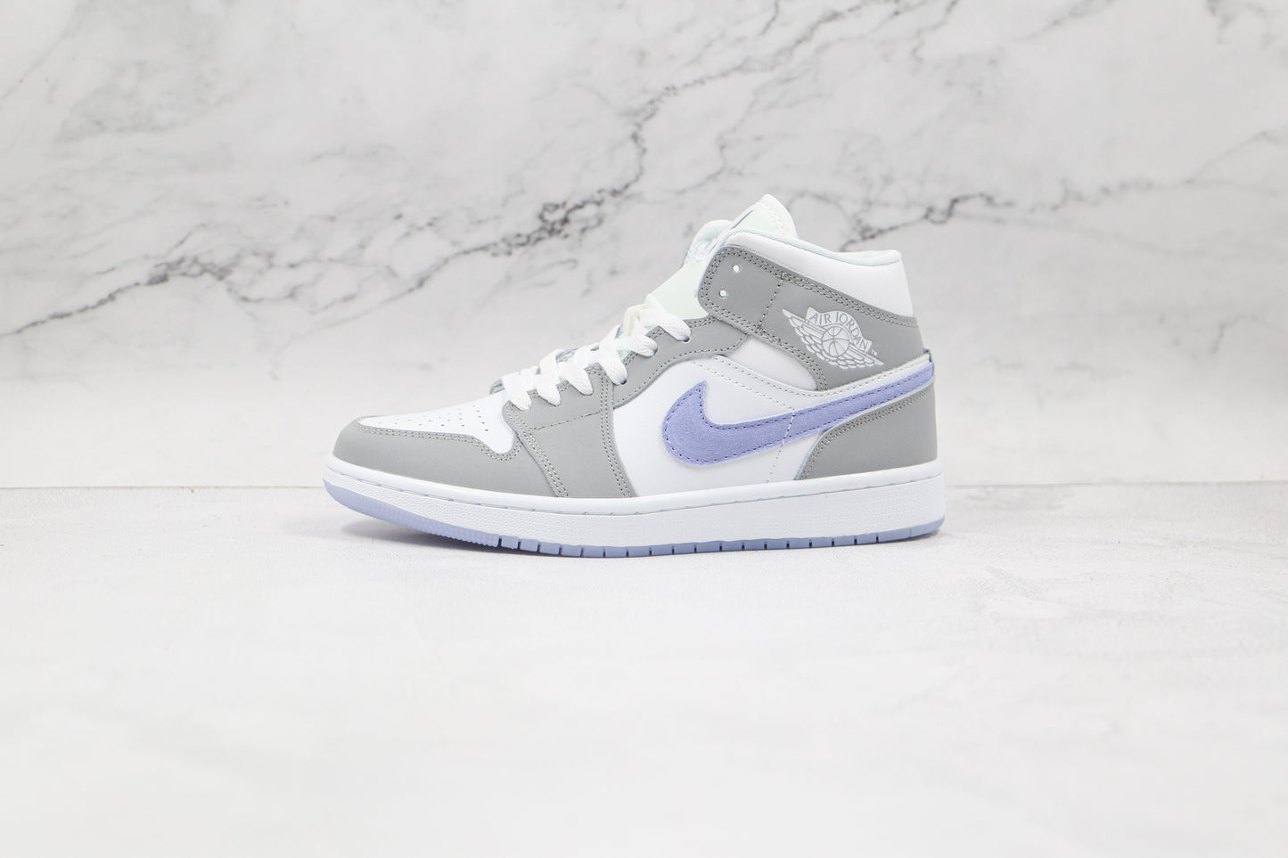Jordan 1 Mid Wolf Gray Aluminum 