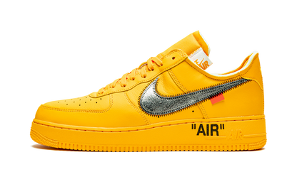 Nike Air force 1 Low Off White University Gold Metallic Silver 
