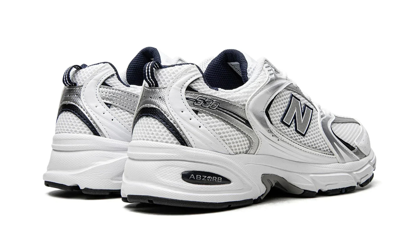 New Balance 530 White Silver Navy 