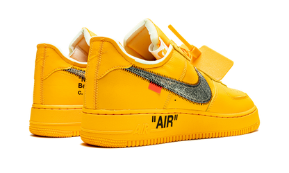 Nike Air force 1 Low Off White University Gold Metallic Silver 